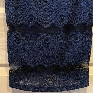 Navy Blue Laced Dress
